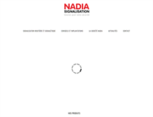 Tablet Screenshot of nadia-europ.com